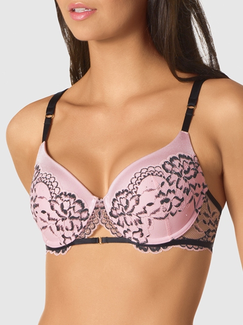 

La Senza Lavender & Black Lace Underwired Everyday Lightly Padded Bra 11132146-27P2