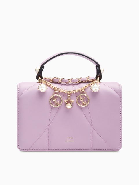 

LYN Purple Solid Satchel