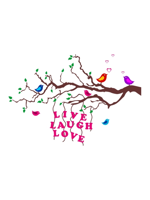 

rawpockets Multicoloured PVC Vinyl Wall Sticker, Multi