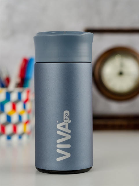 

VIVA h2o Unisex Grey Solid Double Wall Stainless Steel Vaccum Insulated Water Bottle