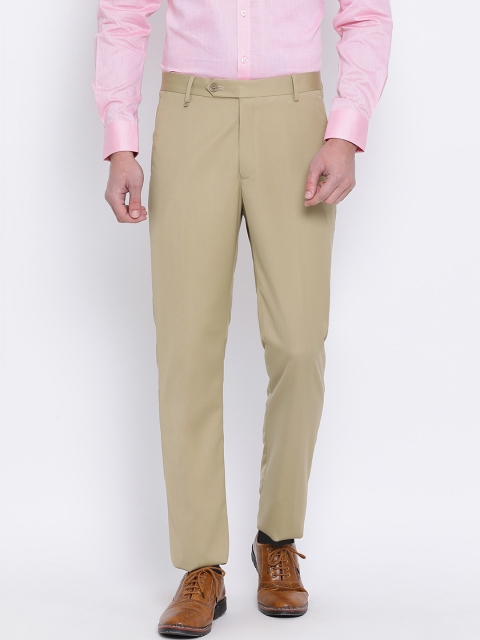 

Monte Carlo Men Brown Skinny Fit Solid Regular Trousers