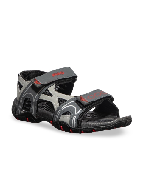 

Khadims Men Grey & White Comfort Sandals