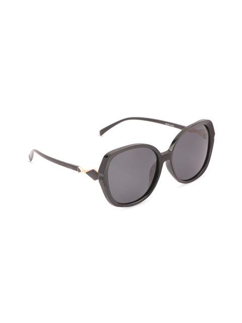 

MARC LOUIS Women Square Sunglasses 1922BLACKSG, Black
