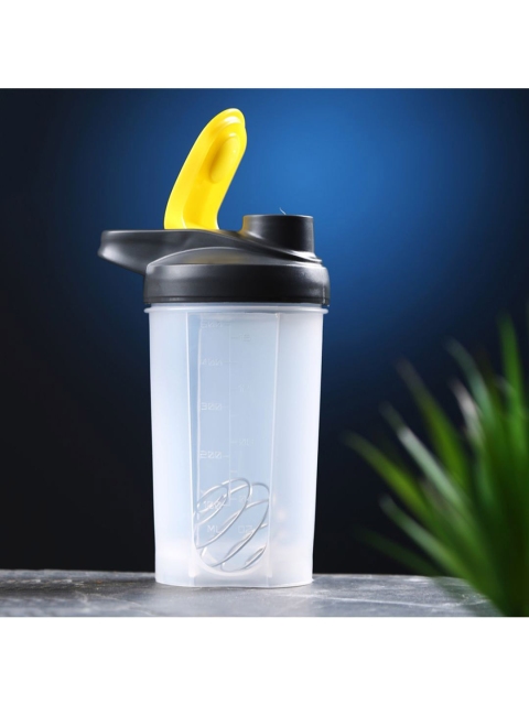 

Dennmarks Yellow Solid Plastic Sipper Bottle 500 ml, Black