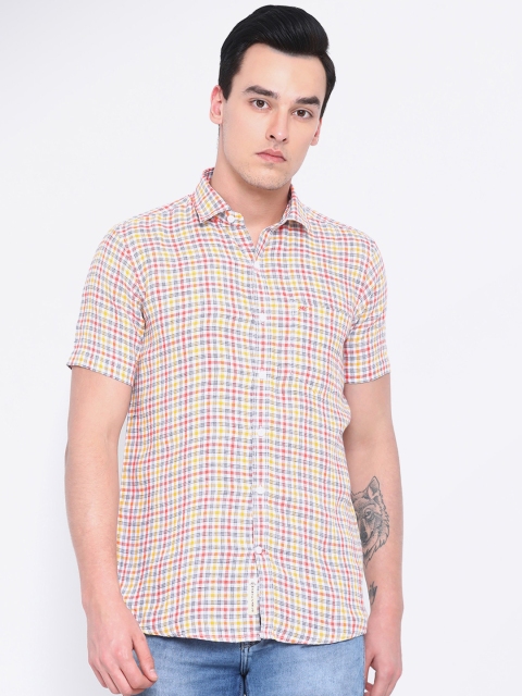 

Monte Carlo Men Multicoloured Regular Fit Checked Casual Shirt, Multi