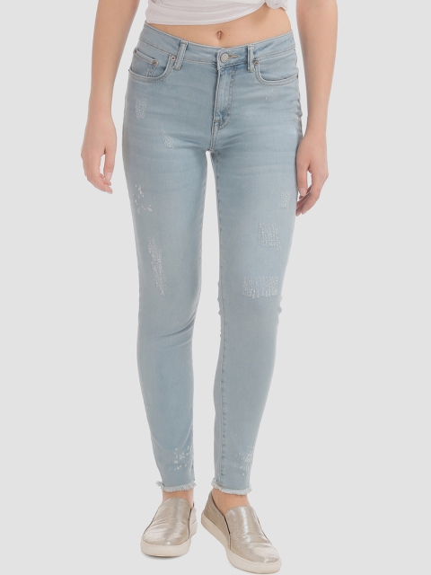 

Aeropostale Women Blue Slim Fit High-Rise Jeans
