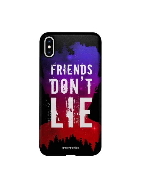 

macmerise Blue & Red Friends Dont Lie iPhone XS Max Case