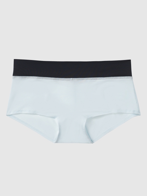 

La Senza Women Blue Solid Mid-Rise Boy Shorts 11125659-43CW