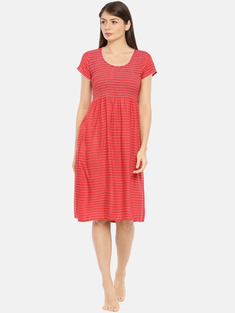 

GOLDSTROMS Red & White Striped Nightdress
