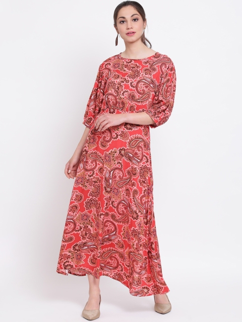 

Oxolloxo Women Pink Printed Maxi Dress