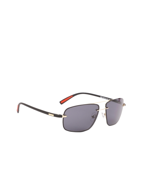 

MARC LOUIS Men Polarised & UV Protected Lens Rectangle Sunglasses 8090 C3 SG, Grey