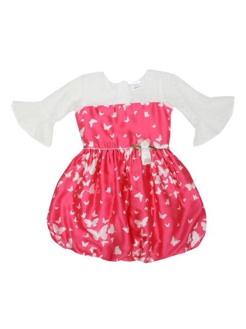 

Doodle Girls Pink Printed Balloon Dress