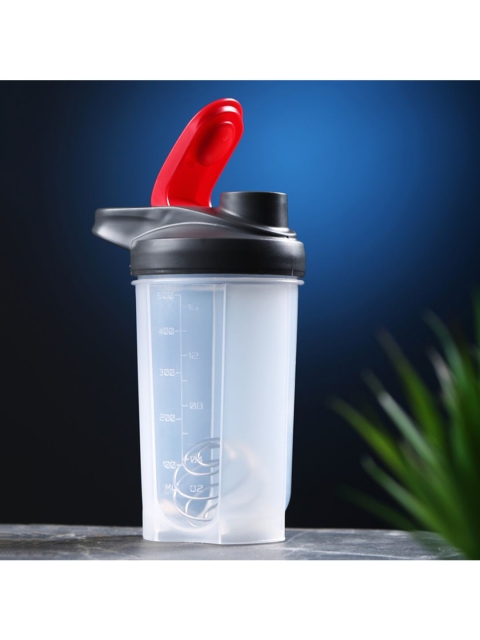 

Dennmarks Black & Transparent Solid Plastic Sipper Bottle 500 ml