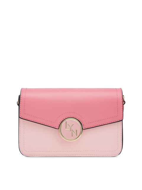 

LYN Pink Colourblocked Sling Bag