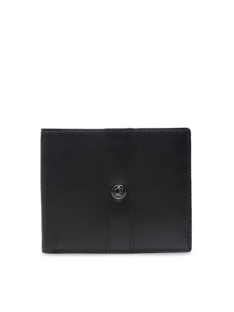 

Da Milano Men Black Solid Two Fold Wallet