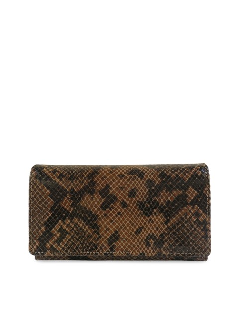 

Spice Art Women Brown Printed Two Fold Leather Wallet