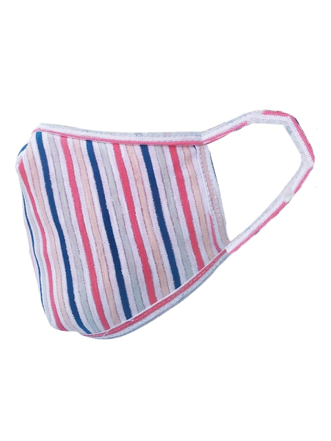 

nestroots Adults Pink & Blue 2-Ply Reusable Anti-Pollution Outdoor Cloth Mask, White