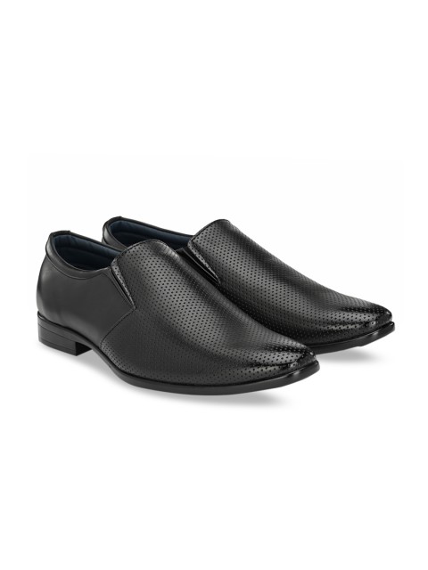 

Rodolfo Darrell Men Black Solid Formal Slip-On Shoes