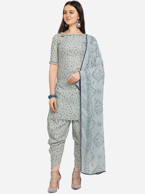 

SHAVYA Blue Cotton Blend Unstitched Dress Material