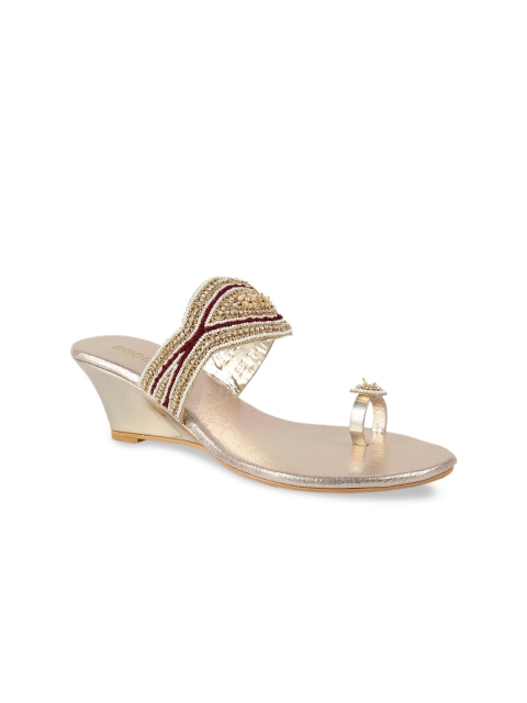 

Rocia Women Gold-Toned Embellished Sandals
