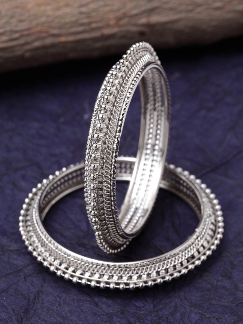 

Stoln Girls Set of 2 Silver-Plated Bangles