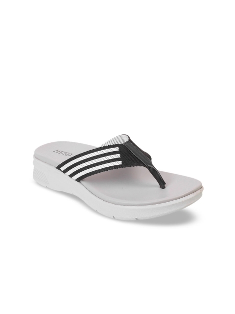 

Metro Women Black Striped Sandals