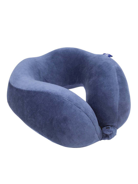

Peps Unisex Blue Solid Memory Foam Travel Neck Moulded Pillow