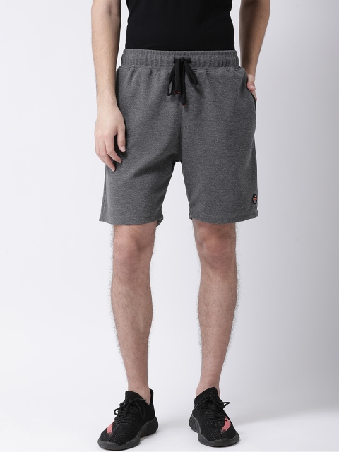 

Club York Men Charcoal Solid Regular Fit Regular Shorts