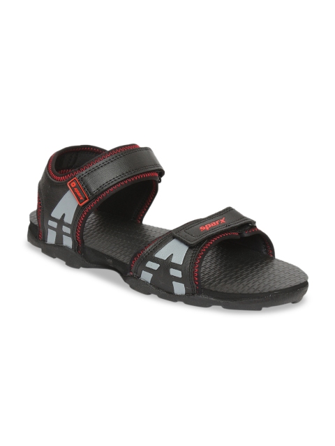 

Sparx Men Black Sports Sandals