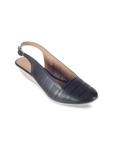 

Khadims Women Black Solid Pumps