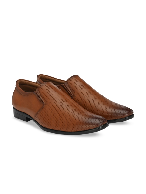 

Rodolfo Darrell Men Tan Brown Solid Formal Slip-Ons