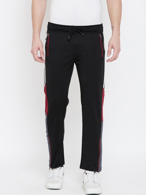 

armure Men Black Solid Slim-Fit Track Pants