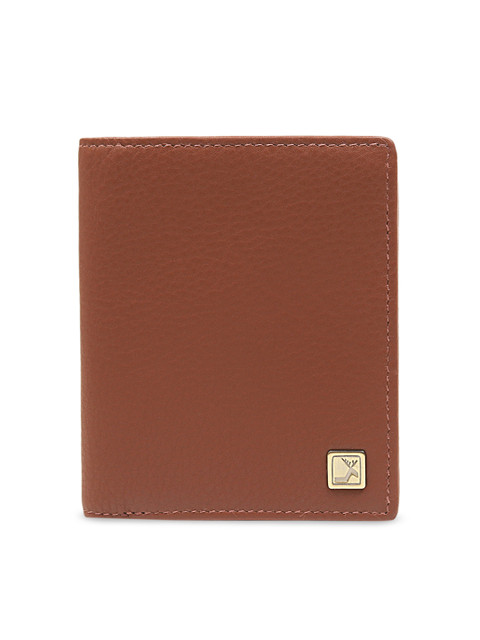 

Da Milano Men Brown Solid Genuine Leather Two Fold Wallet