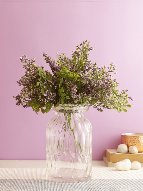 

Aapno Rajasthan Set of 4 Purple & Green Tranquil and Adorable Artificial Flowers