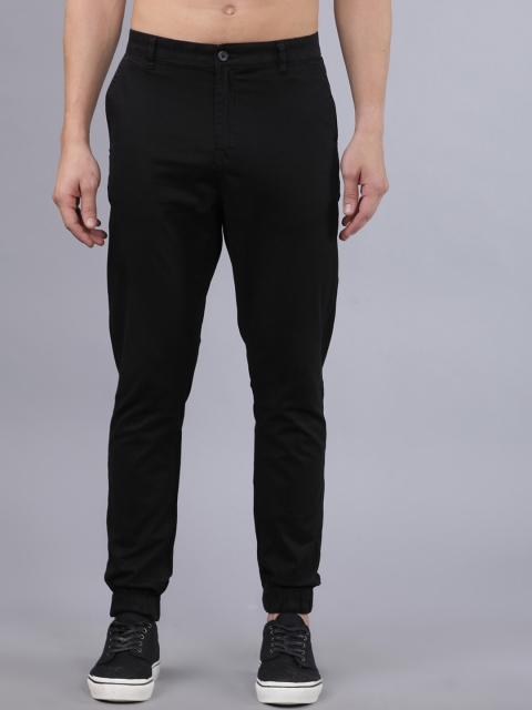 

Horsefly Men Black Slim Fit Solid Chinos