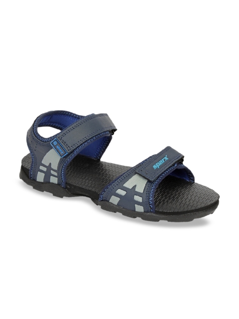 

Sparx Men Navy Blue Solid Sports Sandals