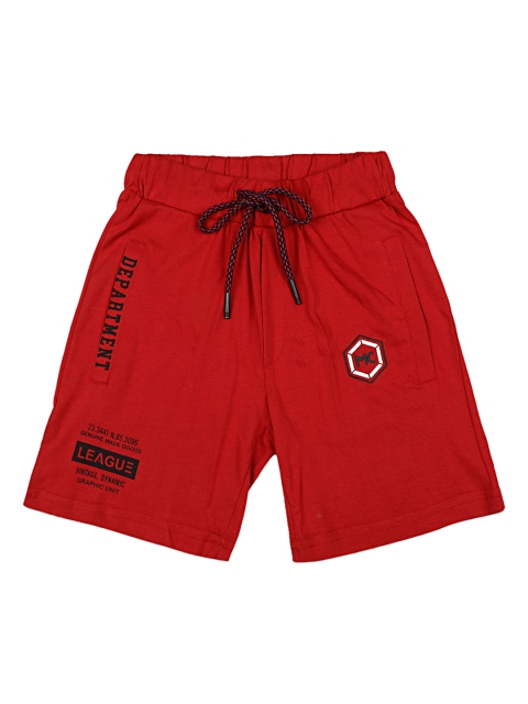 

Monte Carlo Boys Maroon Solid Regular Fit Regular Shorts
