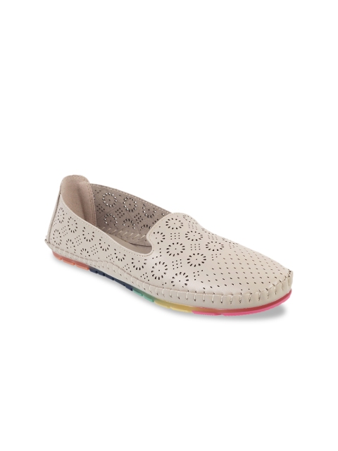 

Metro Women Beige Slip-On Shoes