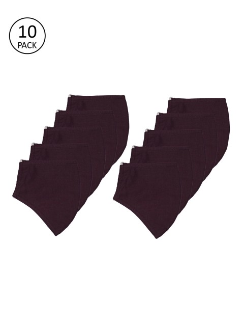 

The Vanca Adults 10 Pcs Purple 3-Ply Reusable Outdoor Cloth Masks