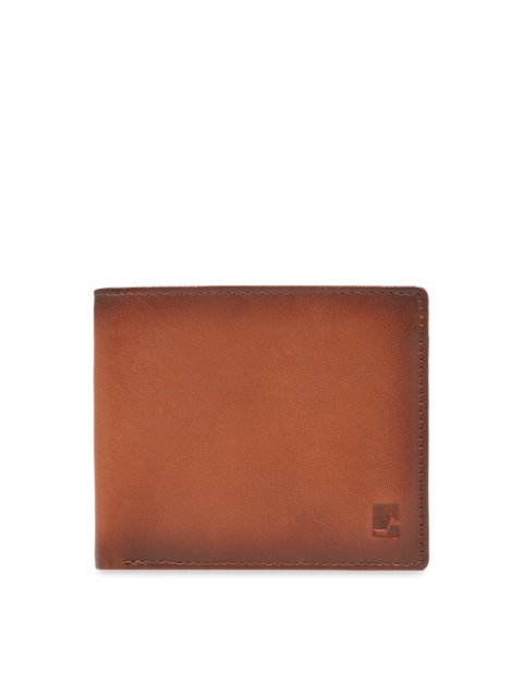 

Da Milano Men Brown Leather Solid Two Fold Wallet