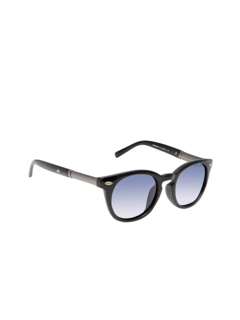 

David Blake Unisex Polarised & UV Protected Lens Round Sunglasses SGDB2091x8008PC3, Black