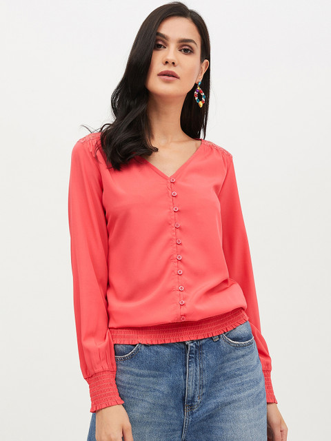 

Harpa Women Coral Solid Top