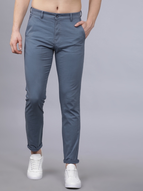 

Horsefly Men Blue Slim Fit Solid Regular Trousers