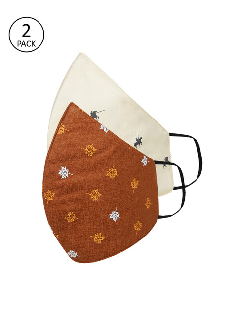 

Tossido Men 2Pcs 3-Ply Reusable Outdoor Cloth Masks, Brown