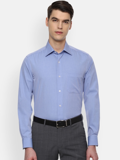 

Louis Philippe Men Blue Regular Fit Solid Formal Shirt