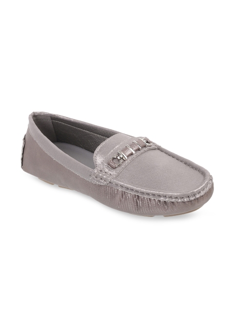 

Metro Women Grey Horsebit Loafers