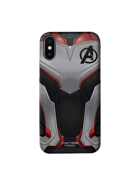 

macmerise Black & Grey Suit up Captain Marvel iPhone X Case