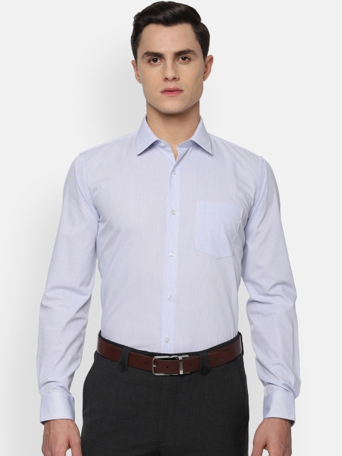 

Van Heusen Men Blue Slim Fit Striped Formal Shirt