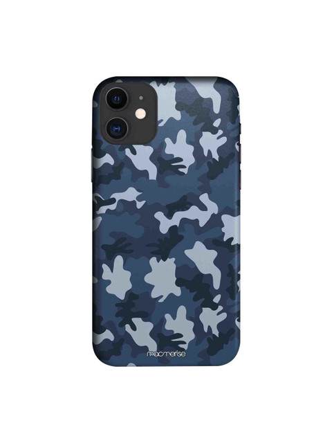 

macmerise Blue & Off-White Military iPhone 11 Mobile Case