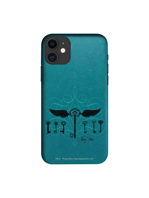 

macmerise Teal Blue & Black Harry Potter Keys iPhone 11 Case